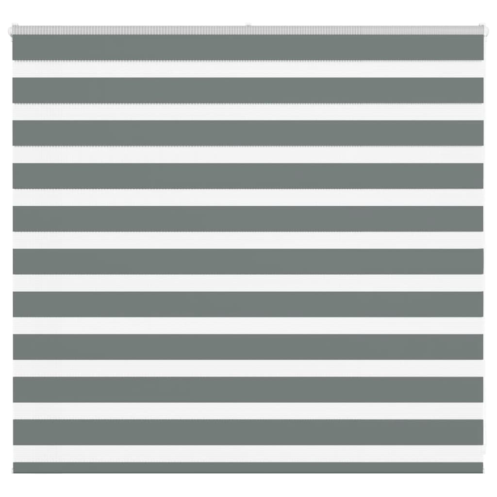 vidaXL Doppelrollo Dunkelgrau 160x100 cm Stoffbreite 155,9 cm Polyester