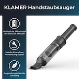 thumbnail of KLAMER Handstaubsauger, 140W Akku Handstaubsauger, Leistungsstark mit 16.000 PA und 36 min Laufzeit, Kabelloser Handstaubsauger inkl. Ladestation für…