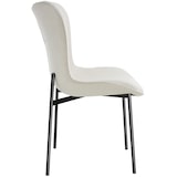 thumbnail of tectake Chaise rembourrée avec un tissu robuste ergonomique noir/blanc - 405218
