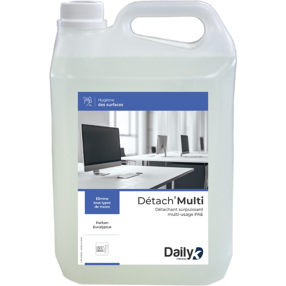 Détachant surpuissant surfaces multi-usage - Bidon 5l - Daily K