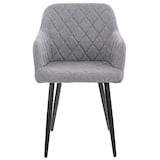 thumbnail of Silla de comedor Shila Tela/Gris