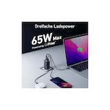 thumbnail of Anker 735 GaN III Prime 3-Port 65W Charger, schwarz, 3 Anschlüsse, universell
