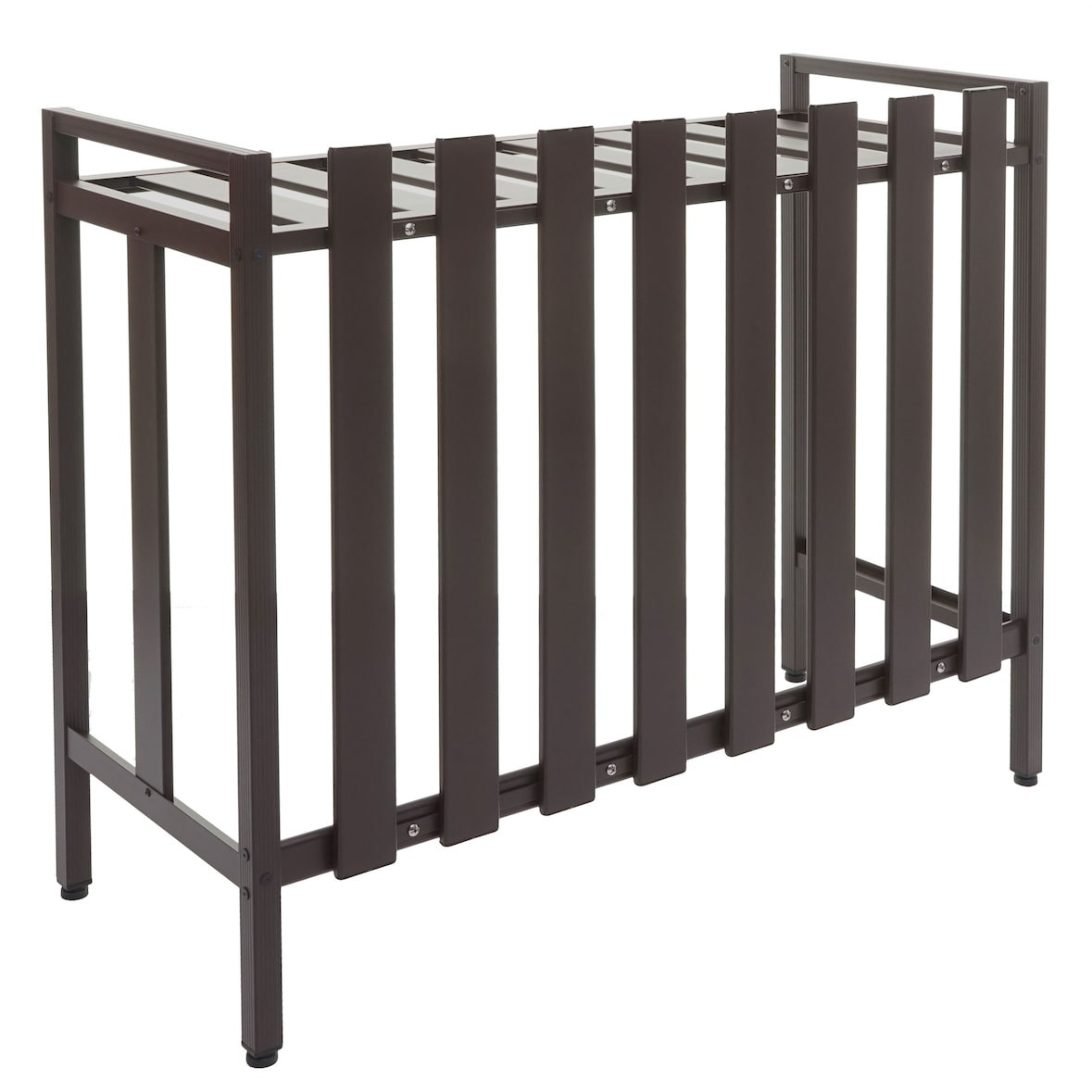 Cubierta para aire acondicionado/bomba de calor HWC-K58, cubierta rejilla protectora estante para plantas, metal 80x90x39cm ~ marrón