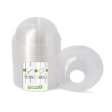 thumbnail of greenbox - PLA-Domdeckel Ø 95 mm, Halmloch, 100 St.