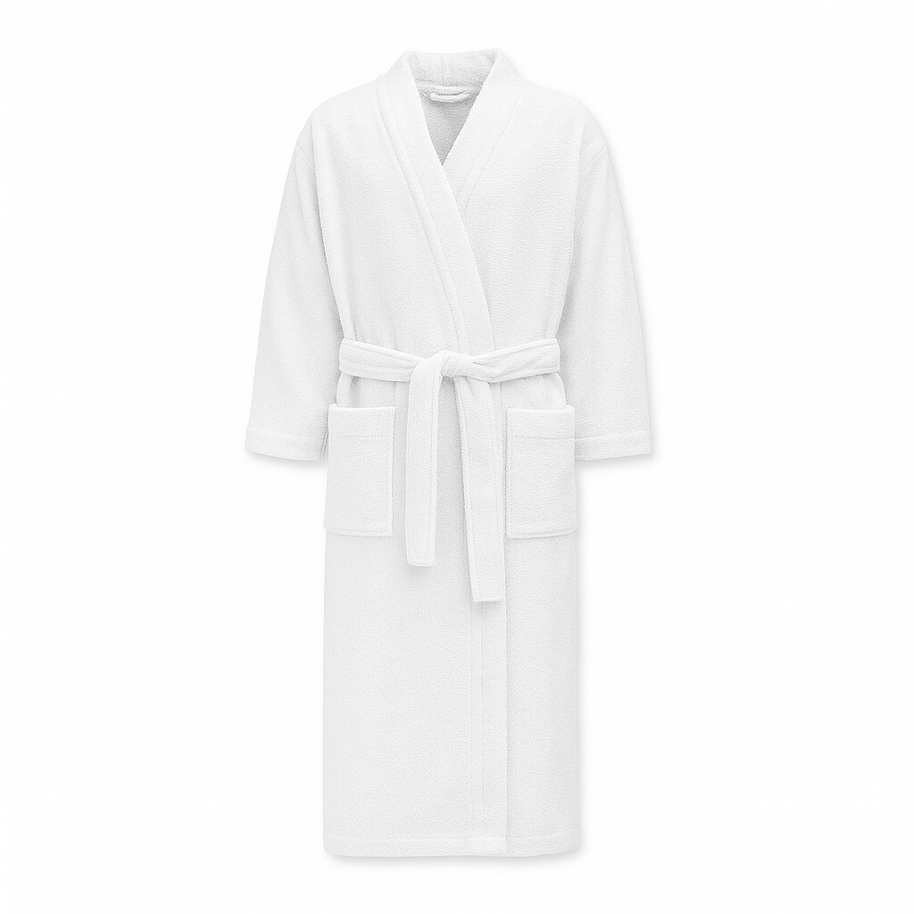 Bademantel Kimono Baumwolle mit Gürtel M