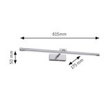 thumbnail of Paulmann Éclairage de tableau LED Mingo   3000K 810lm 230V 11W  Alu brossé 95567