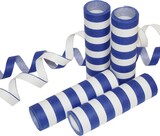 thumbnail of 5 Rollen Papier Luftschlangen blau weiß | schwer entflammbar
