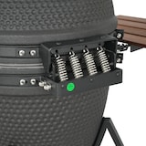 thumbnail of Tarrington House Kamado houtskoolbarbecue Naggado, Ø 47 cm, Divide&Conquer kooksysteem, opbergtafel, verrijdbaar, keramisch/roestvrij staal, mat zwart