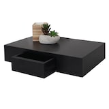 thumbnail of Wandregal Oise, Regal Hängeregal mit Schublade, 40cm ~ schwarz