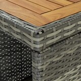 thumbnail of vidaXL Bartisch mit Regal Grau 120x60x110 cm Poly Rattan