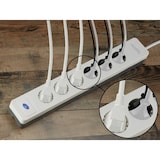 thumbnail of Sygonix SY-5145332 Steckdosenleiste mit Schalter 12fach Weiß, Grau Schutzkontakt 1 St.