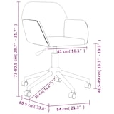 thumbnail of vidaXL Bürostuhl Drehbar Schwarz Stoff