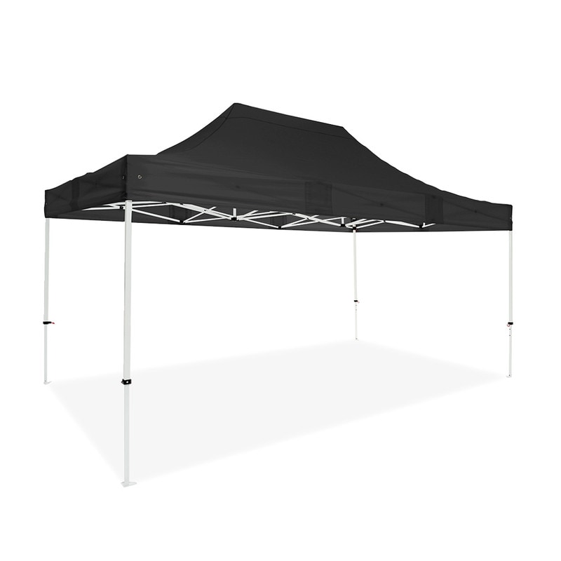 Tenda Pavilhão Dobrável Profissional 3x4,5m Preta | Estrutura Aço Reforçado 32x32x1 mm | Resistente para Exterior e Eventos