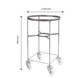 thumbnail of GILAC Chariot pour bac grand volume hémisphérique - inox - Gris G146121