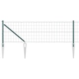 thumbnail of vidaXL Zaun mit Pfosten Grün 0,6 x 25 m Stahl und PVC