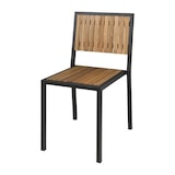 thumbnail of Bolero Stahl- Und Akazienholzstühle Ohne Armlehnen (4 Stück)