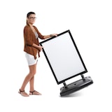 thumbnail of Exposiciónate Cavalletto pubblicitario per esterni bifacciale nero (A1) WTRA1WRBLK