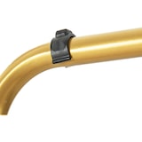 thumbnail of COSTWAY Cabideiro com 2 varões, com rodas, altura ajustável com 3 camadas de prateleiras laterais, 135 x 54 x 170 cm, dourado