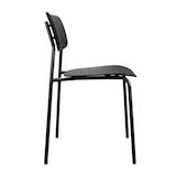 thumbnail of Lot de 2 chaises en acier et plastique noires