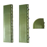 thumbnail of Coins et bordures verts pour dalles clipsables - Oviala
