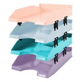 thumbnail of Exacompta 113296SETD Set mit 4 Briefablagen COMBO MIDI, Aquarel - Farben sortiert