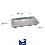 thumbnail of METRO PROFESSIONAL Aluminium bakje GN 1/1, aluminium 52.5 x 32.5 x 3.6 cm, 5 L, 4 x 10 stuks