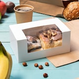 thumbnail of greenbox - Patisserie Boxen 13 x 11 x 8 cm, Zellulose-Fenster, weiß, 400 St.