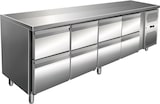 thumbnail of Gastro Edelstahl Kühltisch Kühltheke 8 Schubladen 312 L -2/+8°C Umluftkühlung