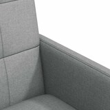 thumbnail of vidaXL Esszimmerstühle mit Rollen 2 pcs Hellgrau 58 x 65 x 94 cm Stoff