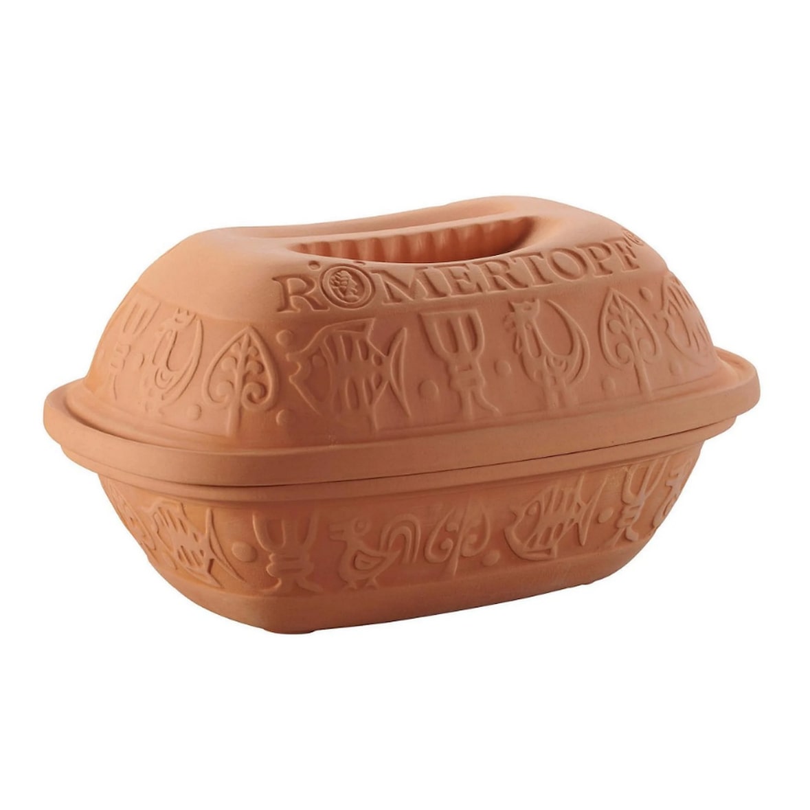 ROMERTOPF Cocotte Four Rectangulaire En Argile Naturelle 1.5l Terracotta 9110282