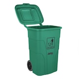 thumbnail of Jantex afvalbak van 120 liter met voetpedaal, groen