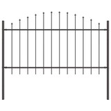 thumbnail of vidaXL Gartenzaun 5 pcs Grau 170 x 140 cm Pulverbeschichteter Stahl