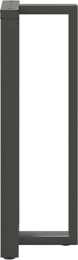 thumbnail of Helloshop26 - Set aus 2 verstellbaren T-förmigen Bartischbeinen 40 x 35 x 110 cm modernes Design anthrazitfarbener Stahl 02_0057359