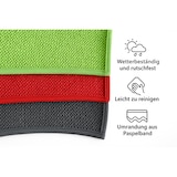 thumbnail of Tischdecke Garten Rund 160 cm Durchmesser Grau mit Paspel Band pflegeleicht Weichschaum abwischbar Rutschfest Wetterbeständig