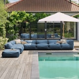 thumbnail of Divano angolare modulare a 8 posti blu Pacifico