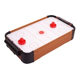 thumbnail of Mini Air Hockey HWC-J10, juego de mesa de hockey de aire con accesorios, madera 56x30x10cm