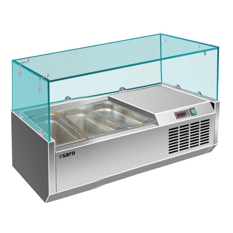 Kühlaufsatz VRX 955/380 – Edelstahl | Für 3x GN 1/3 | Ideal für Pizzatische