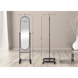 thumbnail of Specchio a figura intera Nane ovale nero