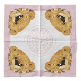 thumbnail of Sovie HOME Serviette Teddy in Rosa aus Tissue 33 x 33 cm, 3-lagig, 20 Stück - Taufe, Baby-Shower