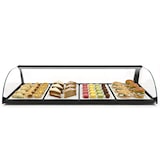 thumbnail of MBH - Vetrina espositiva neutra professionale Snack 84 cm vetri curvi. Espositore neutro da banco porta brioches per bar e pasticceria.