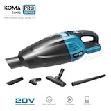 thumbnail of Staubsauger 20V (ohne Akku oder Ladegerät) 45,5X13,5Cm Koma Tools Pro Series Akku