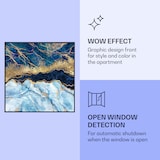 thumbnail of Wonderwall Air Art Smart Infrarotheizung Blauer Marmor 60x60cm 350W Mehrfarbig