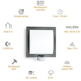 thumbnail of STEINEL applique murale extérieure - L 20 - 60 W