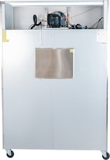 thumbnail of Romux® Gefrierschrank mit 2 Türen Glastüren 134 cm mit Umluftkühlung | Gastro Gefrierschrank aus Edelstahl mit 1065 L Kapazität - 6 Einlegeböden 750 W