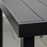 thumbnail of Mesa de Jardín Rectangular Mesa de Comedor Exterior para 6 Personas con Encimera de Listones y Estructura de Aluminio para Terraza Balcón 140x90x74 cm