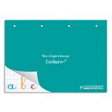 thumbnail of Lot de 5 Bloc d'apprentissage Ecriture Classique A4 paysage, couv. carte vert 160p./80 feuilles 90g/m², double ligne 3/10