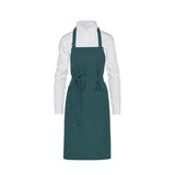thumbnail of LISBON - Cotton Heavyweight Bib Apron with Pocket: One Size / Enamel Blue
