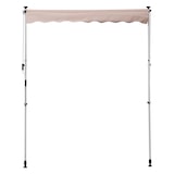thumbnail of Outsunny Toldo Manual Retráctil 200x150 cm con Manivela de Aluminio Ángulo Ajustable Protección Solar para Terraza Balcón Jardín Patio Beige