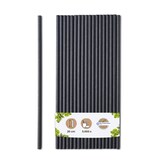 thumbnail of BIOZOYG 5000 Stück Trinkhalme 20cm,  Ø5mm, schwarz, umweltfreundliche Getränkehalme, biologisch abbaubar, ökofreundliche, nachhaltige Papierstrohhalme