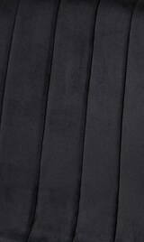 thumbnail of DELUKE® Stuhl LENZ Samt - 88x45x53cm, schwarz, Metall Gestell Stühle Esszimmerstühle Stuhl Esszimmer Esstisch Stühle Küchenstuhl